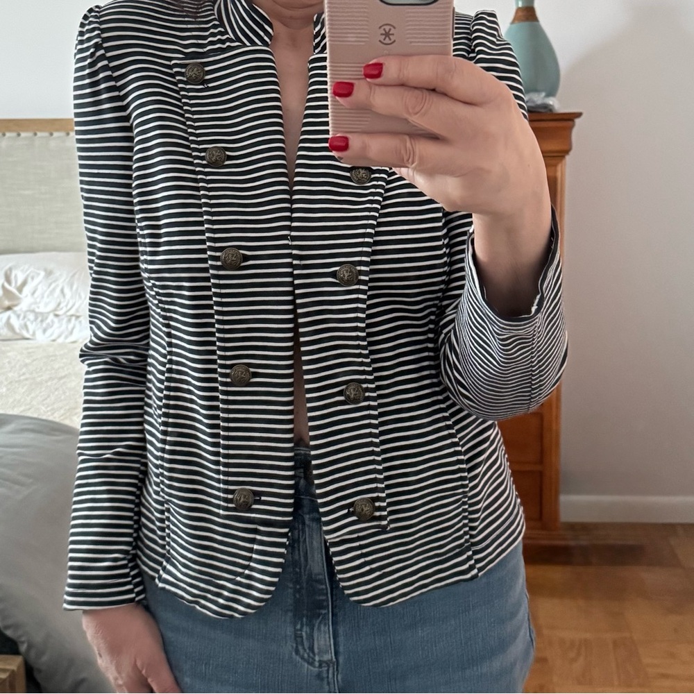 NWOT Tommy Hilfiger Striped Band Jacket Size Large - Picture 5 of 10